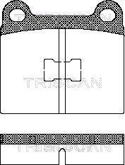 Triscan 8110 29214 - Гальмівні колодки, дискові гальма autozip.com.ua
