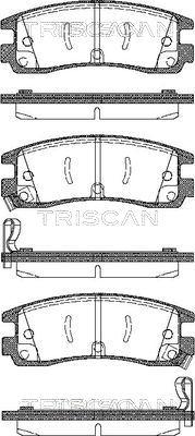 Triscan 8110 24015 - Гальмівні колодки, дискові гальма autozip.com.ua