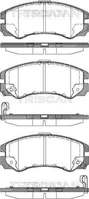 Triscan 8110 24010 - Гальмівні колодки, дискові гальма autozip.com.ua