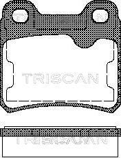 Triscan 8110 24892 - Гальмівні колодки, дискові гальма autozip.com.ua