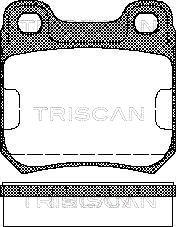 Triscan 8110 24865 - Гальмівні колодки, дискові гальма autozip.com.ua