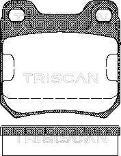 Triscan 8110 24866 - Гальмівні колодки, дискові гальма autozip.com.ua