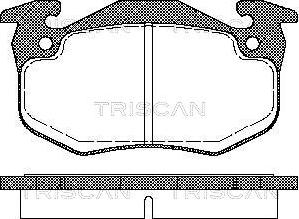 Triscan 8110 25177 - Гальмівні колодки, дискові гальма autozip.com.ua