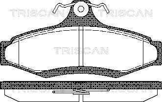Triscan 8110 21004 - Гальмівні колодки, дискові гальма autozip.com.ua