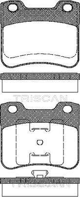 Triscan 8110 28005 - Гальмівні колодки, дискові гальма autozip.com.ua