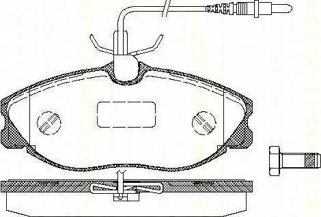 Triscan 8110 28003 - Гальмівні колодки, дискові гальма autozip.com.ua