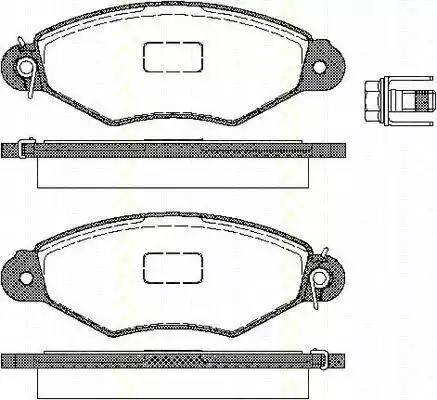 Triscan 8110 28010 - Гальмівні колодки, дискові гальма autozip.com.ua