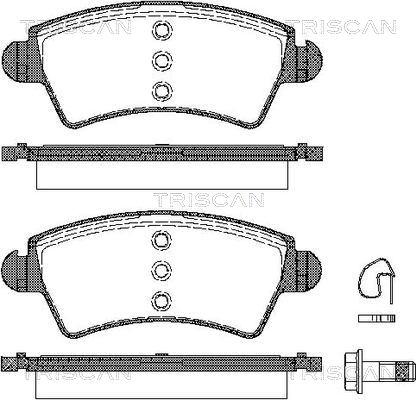 Triscan 8110 28031 - Гальмівні колодки, дискові гальма autozip.com.ua