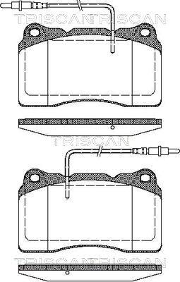 Triscan 8110 28032 - Гальмівні колодки, дискові гальма autozip.com.ua