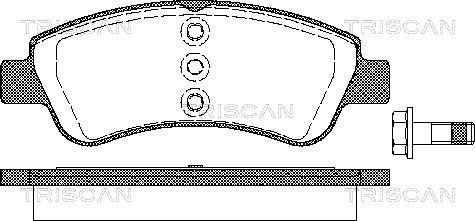 Vauxhall 16 111 406 80 - Гальмівні колодки, дискові гальма autozip.com.ua