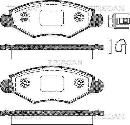 Triscan 8110 28025 - Гальмівні колодки, дискові гальма autozip.com.ua