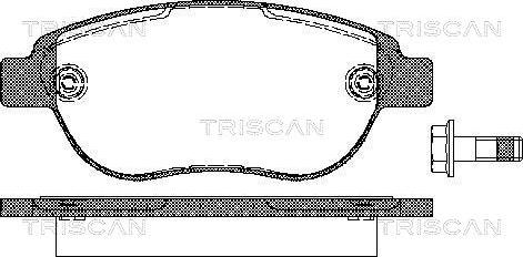 Triscan 8110 28022 - Гальмівні колодки, дискові гальма autozip.com.ua