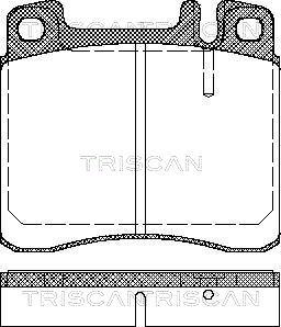 Triscan 8110 23002 - Гальмівні колодки, дискові гальма autozip.com.ua