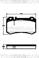 Triscan 8110 23039 - Гальмівні колодки, дискові гальма autozip.com.ua
