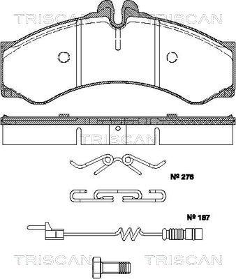 Triscan 8110 23037 - Гальмівні колодки, дискові гальма autozip.com.ua