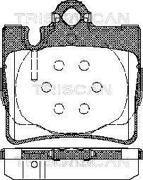 Triscan 8110 23025 - Гальмівні колодки, дискові гальма autozip.com.ua