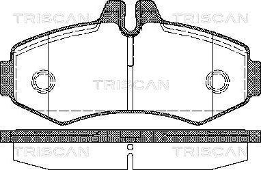 Triscan 8110 23020 - Гальмівні колодки, дискові гальма autozip.com.ua
