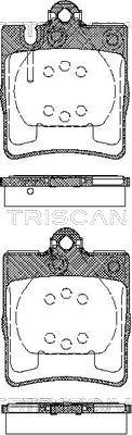 Triscan 8110 23027 - Гальмівні колодки, дискові гальма autozip.com.ua
