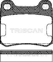 Triscan 8110 23115 - Гальмівні колодки, дискові гальма autozip.com.ua