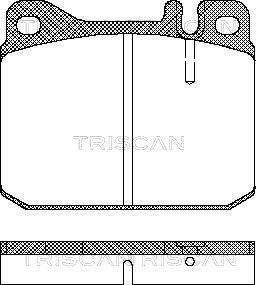 Triscan 8110 23222 - Гальмівні колодки, дискові гальма autozip.com.ua