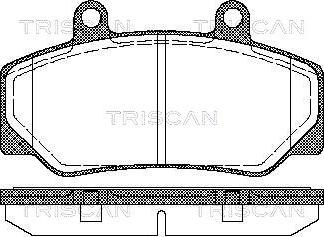 Triscan 8110 27935 - Гальмівні колодки, дискові гальма autozip.com.ua