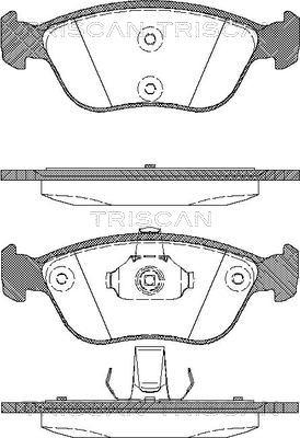 Triscan 8110 27009 - Гальмівні колодки, дискові гальма autozip.com.ua