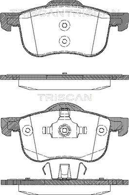 Triscan 8110 27003 - Гальмівні колодки, дискові гальма autozip.com.ua