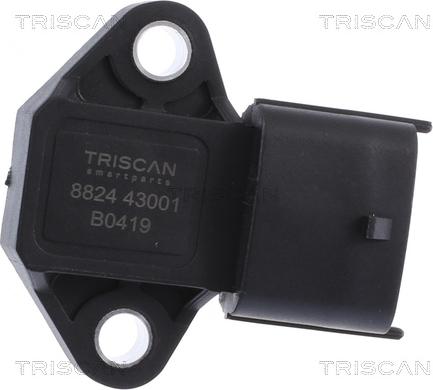 Triscan 8824 43001 - Датчик, тиск у впускний трубі autozip.com.ua