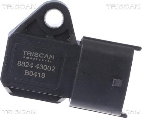 Triscan 8824 43002 - Датчик, тиск у впускний трубі autozip.com.ua