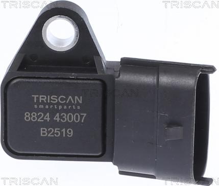 Triscan 8824 43007 - Датчик, тиск у впускний трубі autozip.com.ua