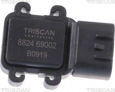 Triscan 8824 69002 - Датчик, тиск у впускний трубі autozip.com.ua