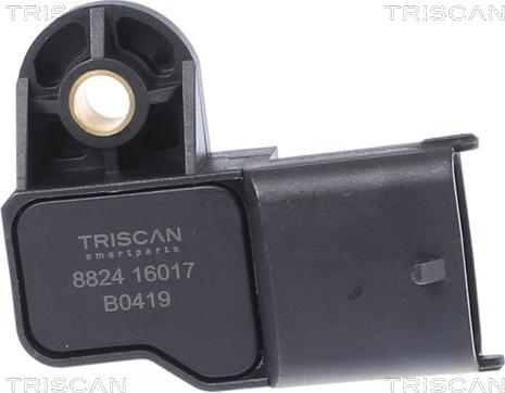 Triscan 8824 16017 - Датчик, тиск у впускний трубі autozip.com.ua
