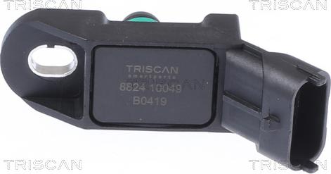 Triscan 8824 10049 - Датчик, тиск у впускний трубі autozip.com.ua