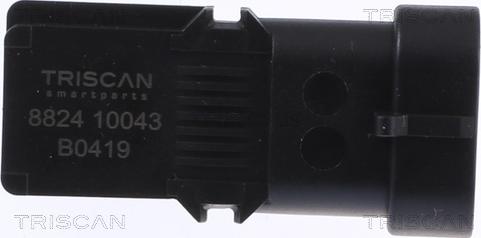 Triscan 8824 10043 - Датчик, тиск у впускний трубі autozip.com.ua