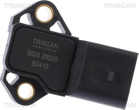 Triscan 8824 29028 - Датчик, тиск у впускний трубі autozip.com.ua