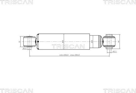 Triscan 8705 15203 - Амортизатор autozip.com.ua