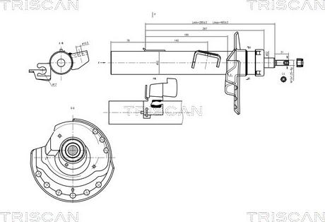 Triscan 8705 16104 - Амортизатор autozip.com.ua