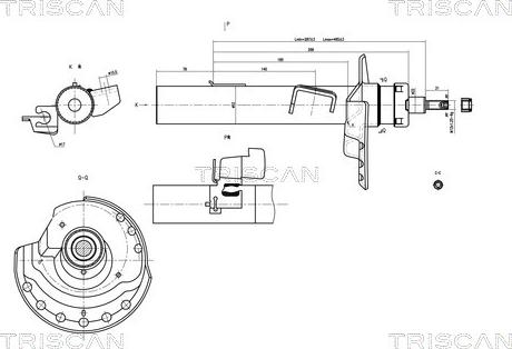 Triscan 8705 16108 - Амортизатор autozip.com.ua