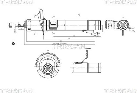 Triscan 8705 16110 - Амортизатор autozip.com.ua