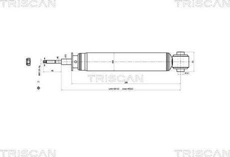 Triscan 8705 16201 - Амортизатор autozip.com.ua