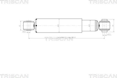 Triscan 8705 10202 - Амортизатор autozip.com.ua