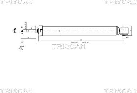 Triscan 8705 13201 - Амортизатор autozip.com.ua