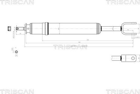 Triscan 8705 29109 - Амортизатор autozip.com.ua