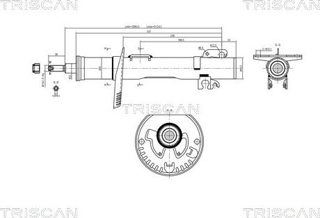 Triscan 8705 29105 - Амортизатор autozip.com.ua