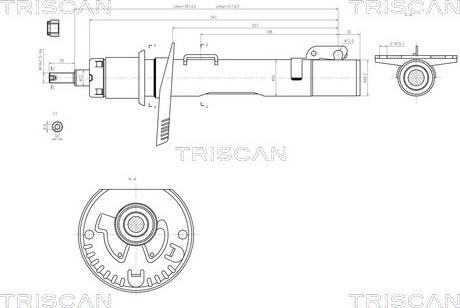 Triscan 8705 29102 - Амортизатор autozip.com.ua