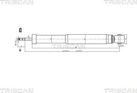 Triscan 8705 29204 - Амортизатор autozip.com.ua