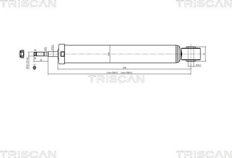 Triscan 8705 29201 - Амортизатор autozip.com.ua