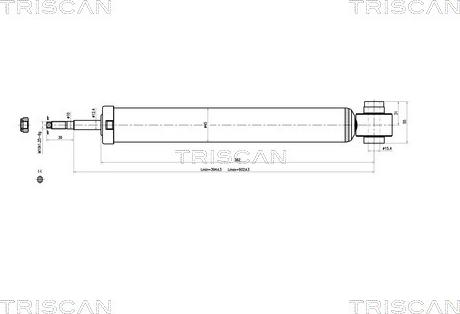 Triscan 8705 29208 - Амортизатор autozip.com.ua