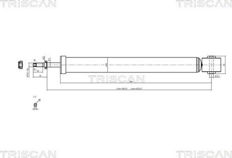 Triscan 8705 29202 - Амортизатор autozip.com.ua