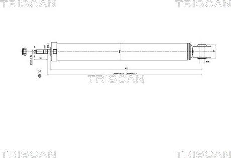 Triscan 8705 29207 - Амортизатор autozip.com.ua